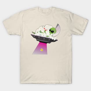 Space Alien in the Bath T-Shirt